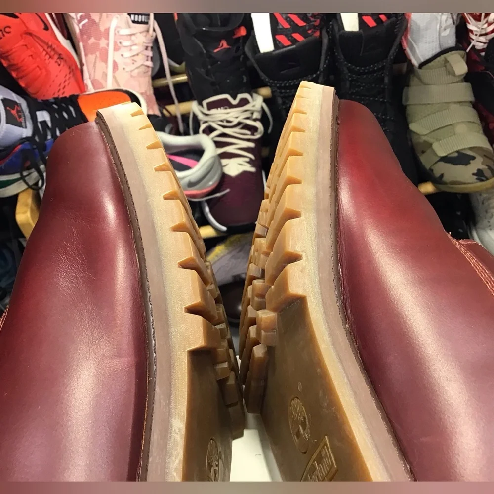 Timberland Heritage 6 Inch Sz 13M Men's Merlot Color Leather TB 0A22W9 - Picture 13 of 16